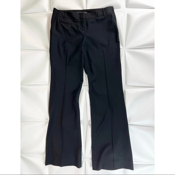 BCBG Maxazria Womens Sz S Black Straight Flared Leg Pants Work Career - Picture 5 of 9
